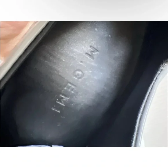 💖SALE💖M. Gemi 39/8.5 Sneakers Shoes Gray Patent Leather Made in Italy Women's - Picture 4 of 9